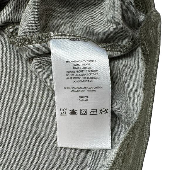 COLUMBIA Omni-wick Green Striped Short Sleeve Tee Size XL Mens Polyester Cotton - Picture 4 of 6